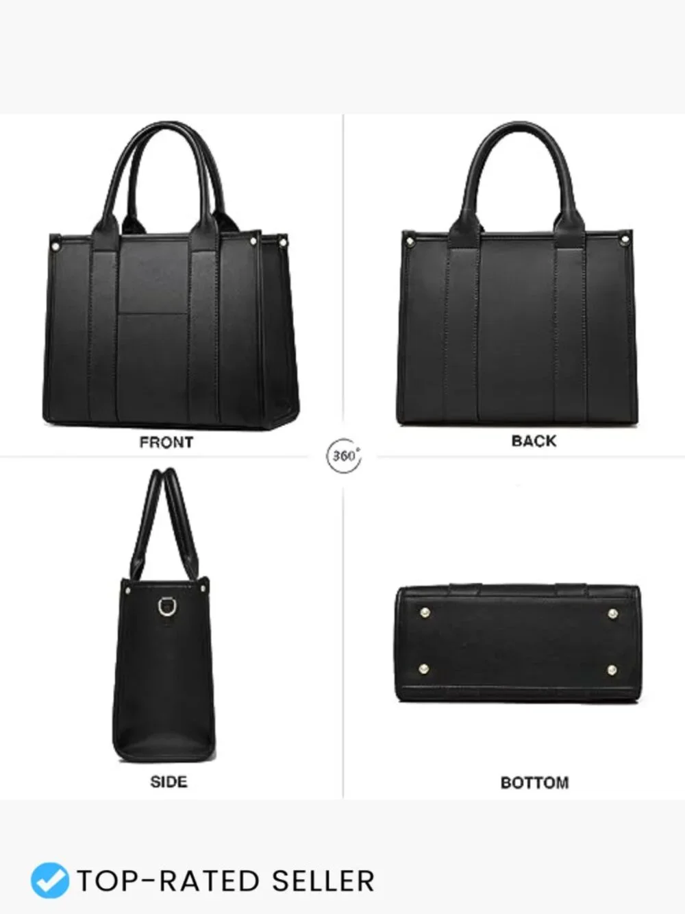 Women's Tote Bag Crossbody Shoulder Satchel Purse Faux Leather Handbag